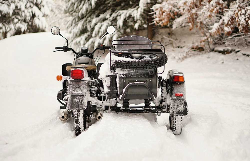 Motorcycle in Winter